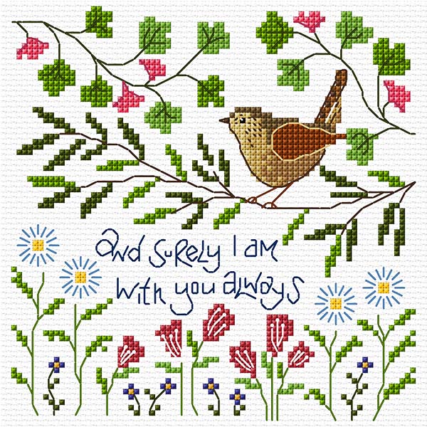 Cross Stitch Pattern - Hannah Dunnett - "Surely I Am With You Always"