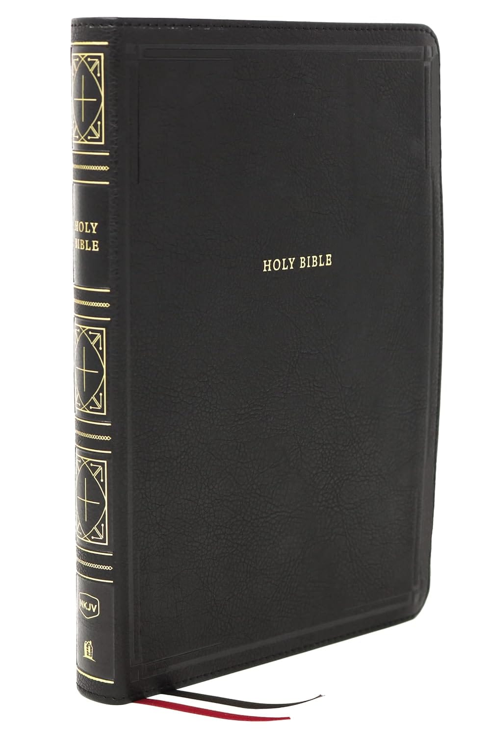 NKJV Giant Print Thinline Bible, Black Leathersoft
